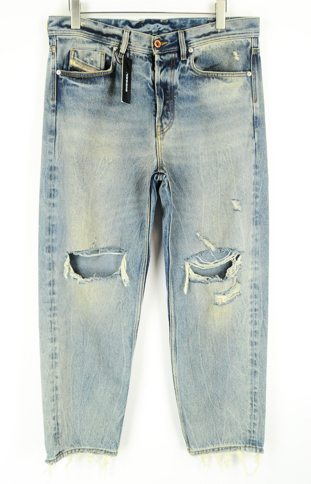 DIESEL Dagh-XP 084ZS Mens Jeans W32/L32 Straight Blue Washed  Cotton