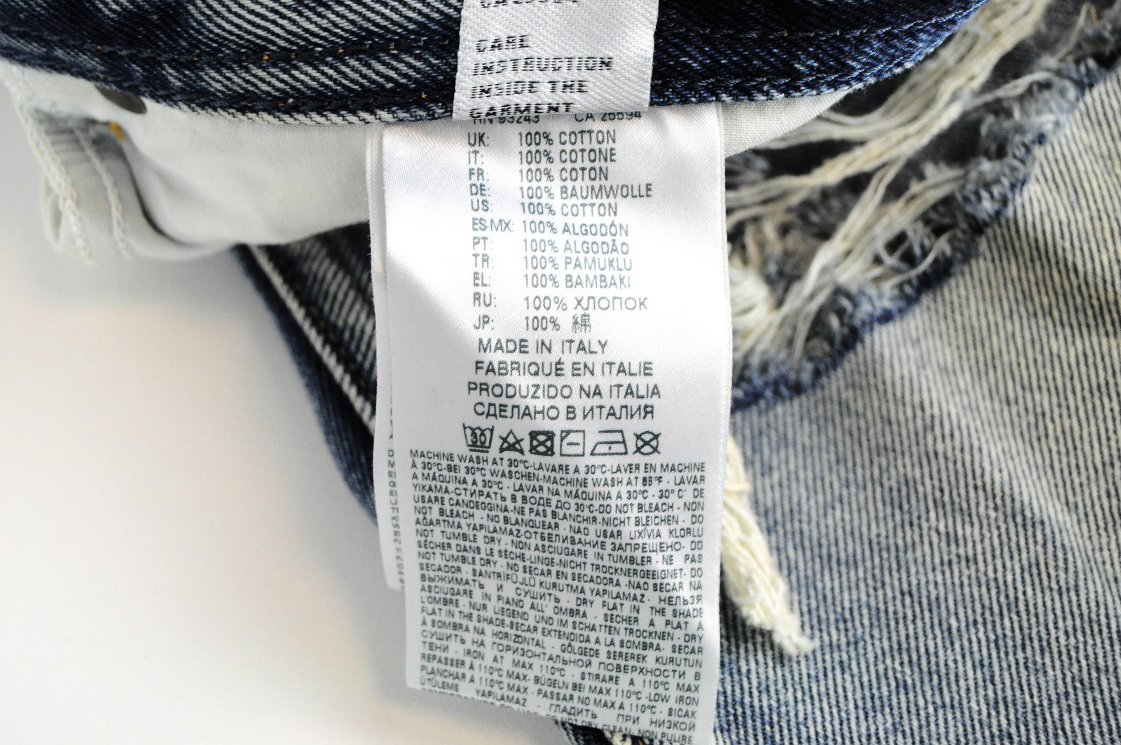 DIESEL Dagh-XP 084ZS Mens Jeans W32/L32 Straight Blue Washed  Cotton