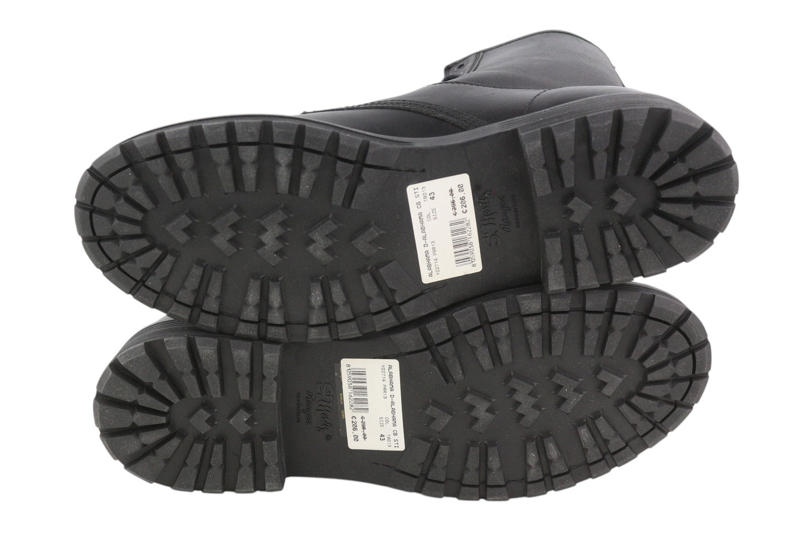 DIESEL D-Alabhama CB Men Boots EU43 Black Leather Laced Combat Type RRP€295