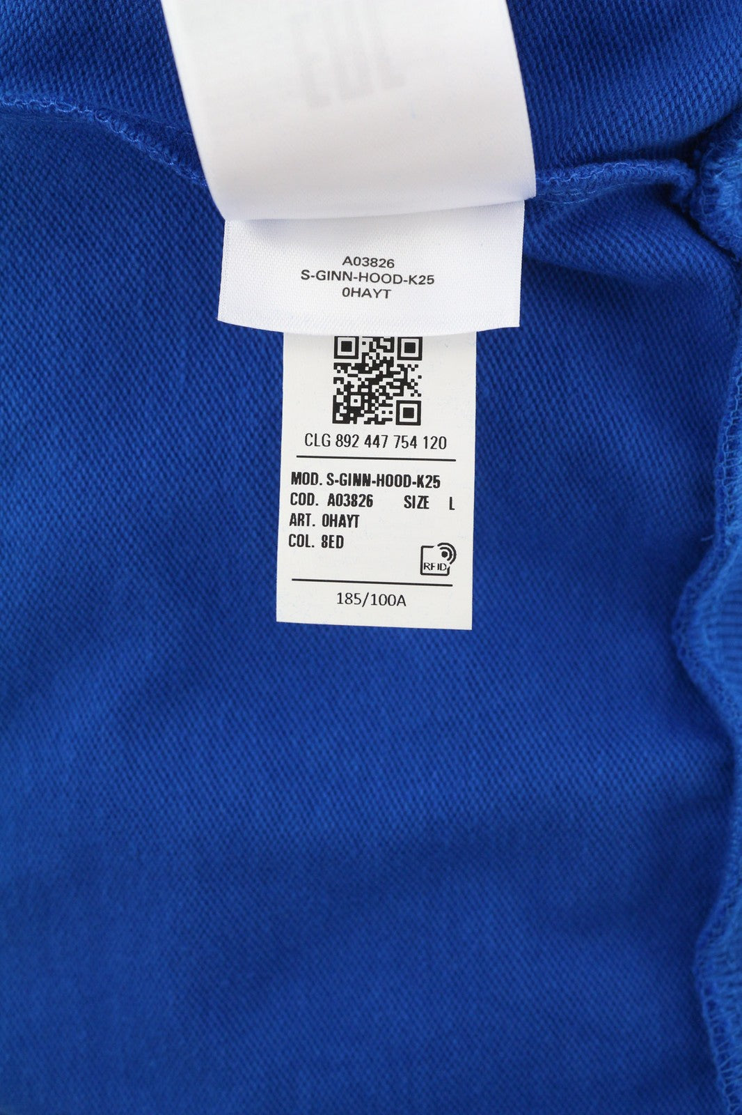 DIESEL S-Ginn-Hood-K25 Mens Hoodie L Blue Oversizedd Pullover Kangaroo RRP125