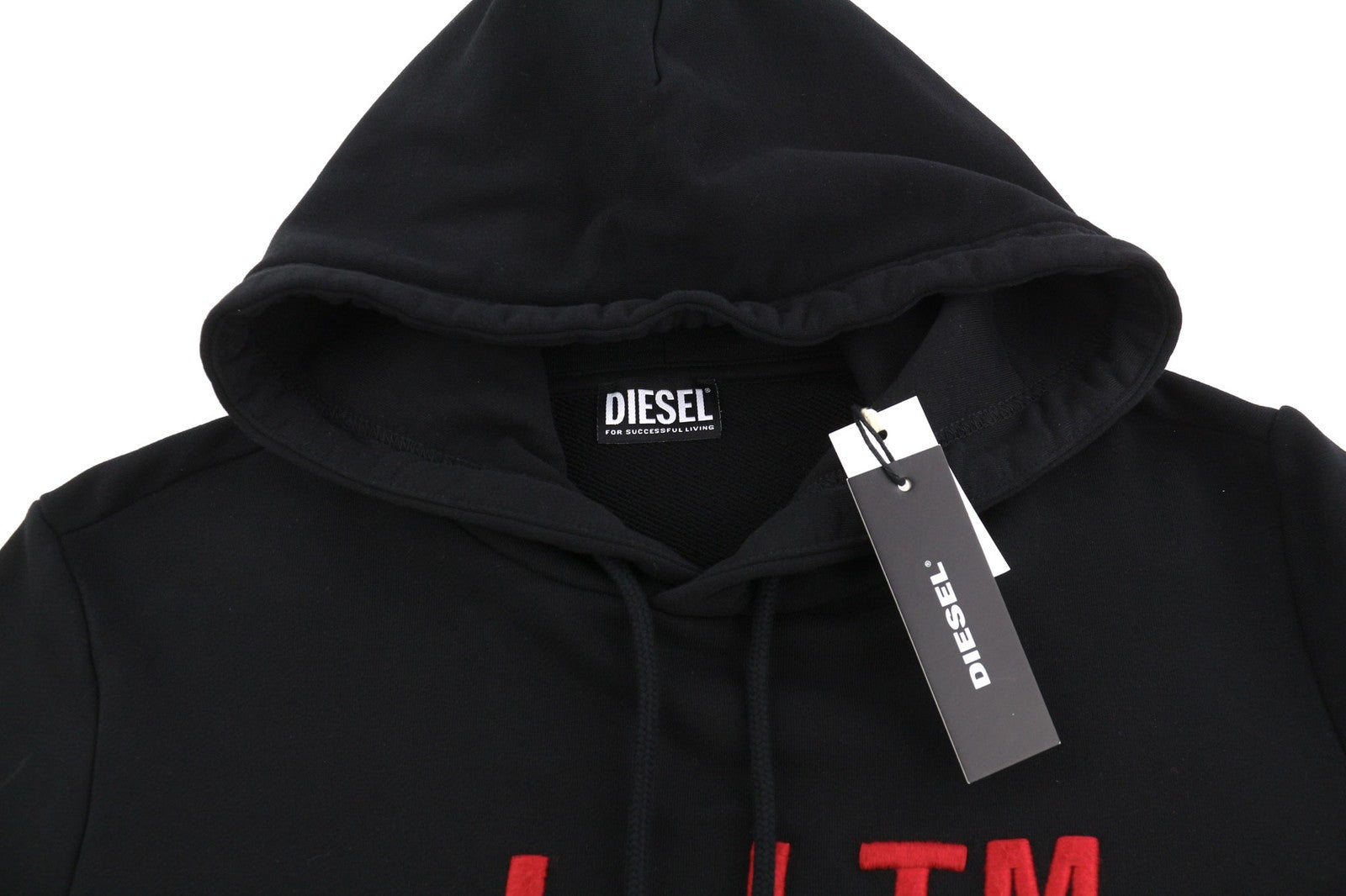 DIESEL S-Girk-Hood-B4 Mens Hoodie S Pullover Oversizedd Kangaroo Black RRP€150