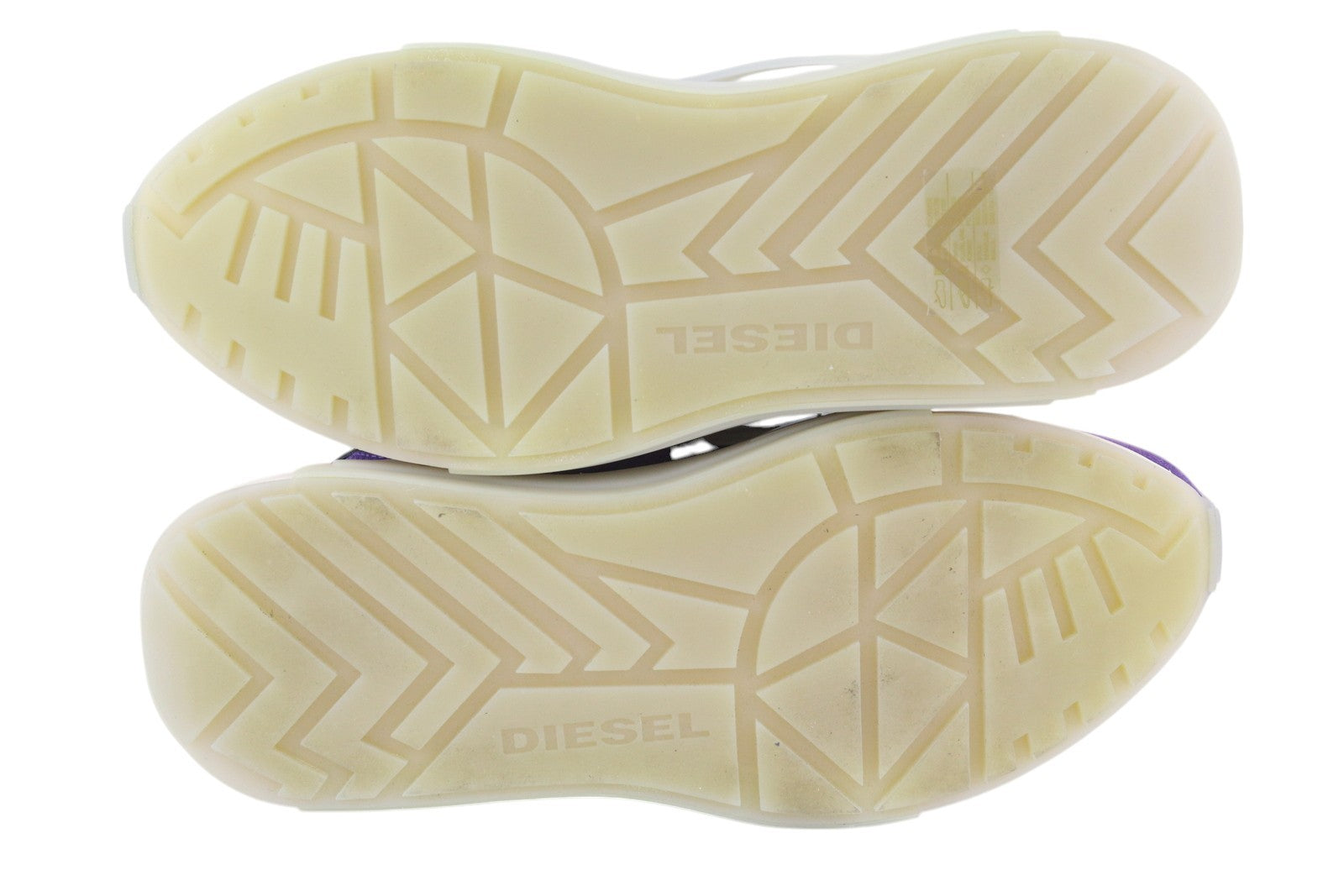 DIESEL S-Serendipity Mask Mens Sneakers EU44 Grey Lace Up Almond Toe RRP€200