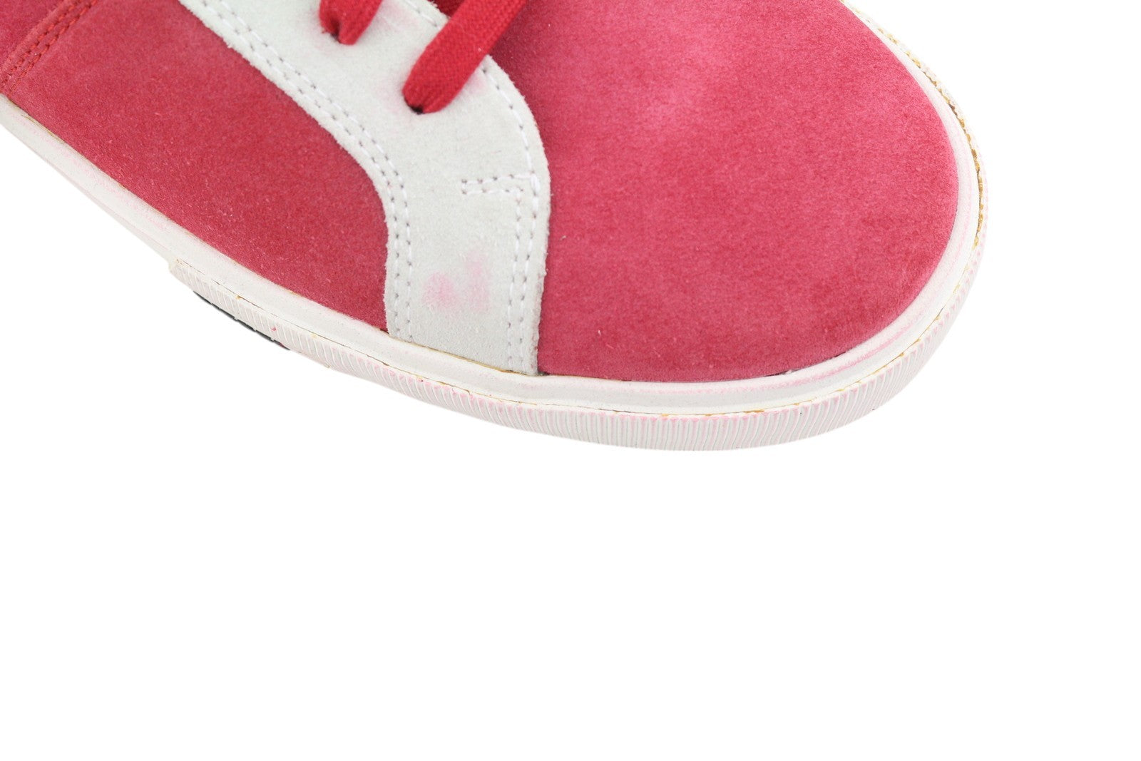 DIESEL S-Mydori LC Men Sneakers EU45 Red Suede Leather Almond Toe Low RRP€200