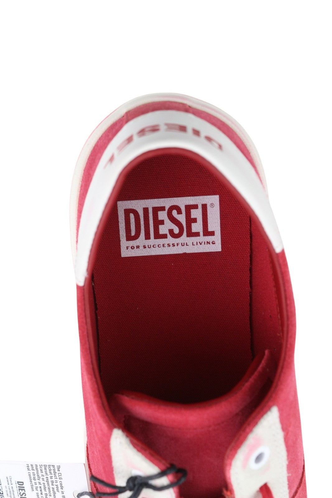 DIESEL S-Mydori LC Men Sneakers EU45 Red Suede Leather Almond Toe Low RRP€200