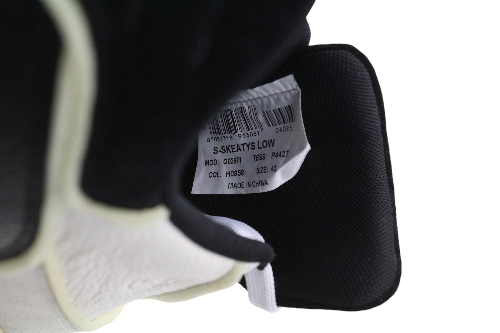 DIESEL S-Skeatys Low Mens Sneakers EU43 White Leather Low Top Lace Up RRP€160