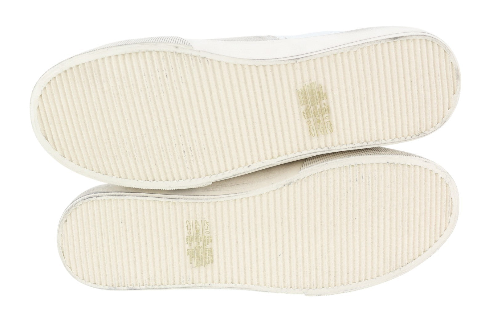 DIESEL S-Mydori ML Men Sneakers EU44.5 White Leather High Top Almond Toe RRP€220