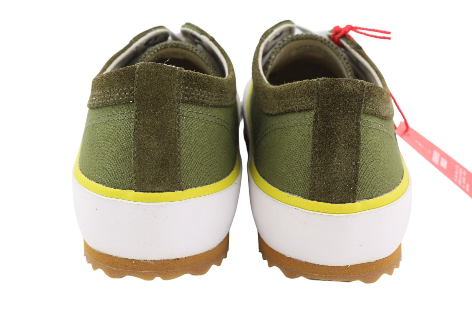 DIESEL S-Principia Low Mens Sneakers EU44 Green Lace Up Almond RRP150