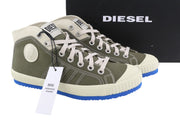 DIESEL S-Yuk MC Mens Sneakers EU42 Grey Lace Up Ankle Top Almond Toe RRP€140