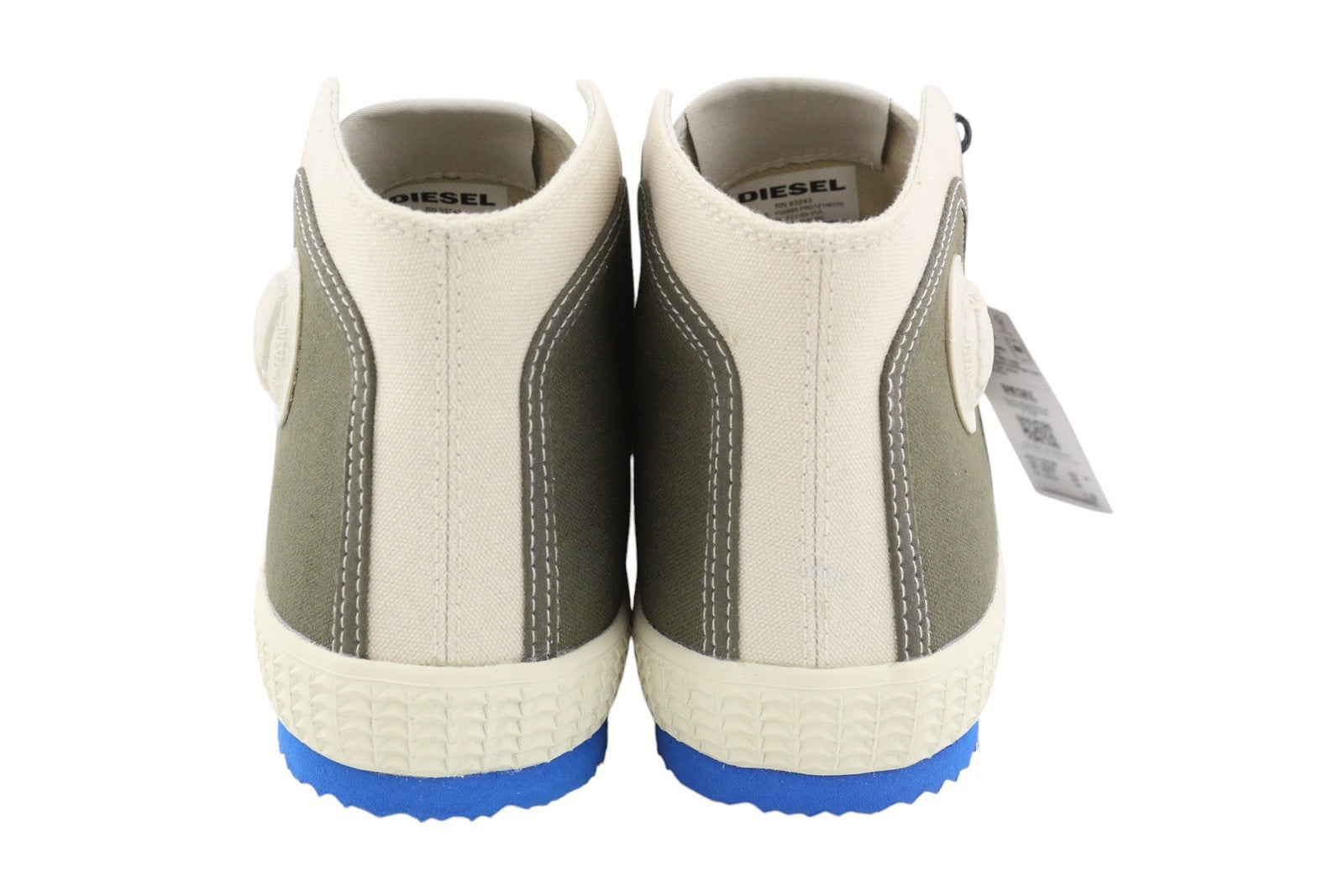 DIESEL S-Yuk MC Mens Sneakers EU42 Grey Lace Up Ankle Top Almond Toe RRP€140