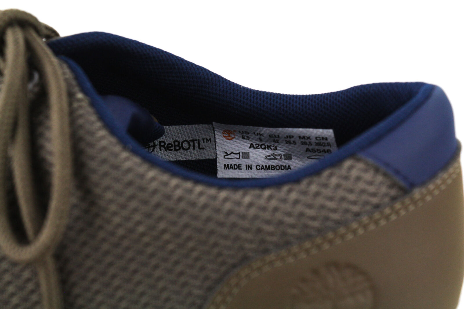 TIMBERLAND A2QK3-A5746 Men Shoes EU42/43 Green Leather Textile Low-Top Leisure