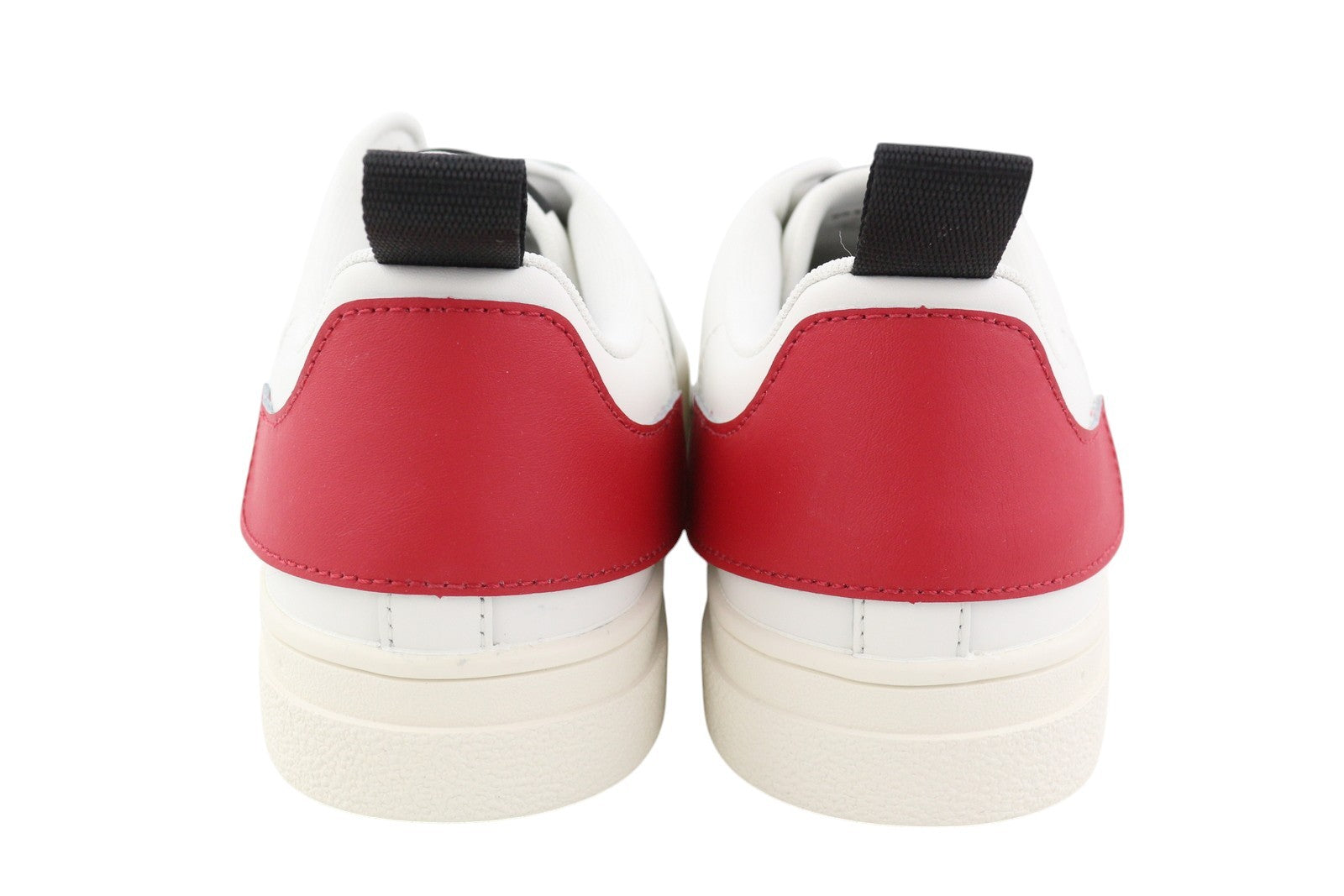 DIESEL S-Clever Low Lace Men Sneakers EU44.5 White Red Leather Almond RRP140