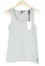 MAISON SCOTCH Tank Top Women's XS Grey Cotton Sleeveless Pullover Basic Shirt