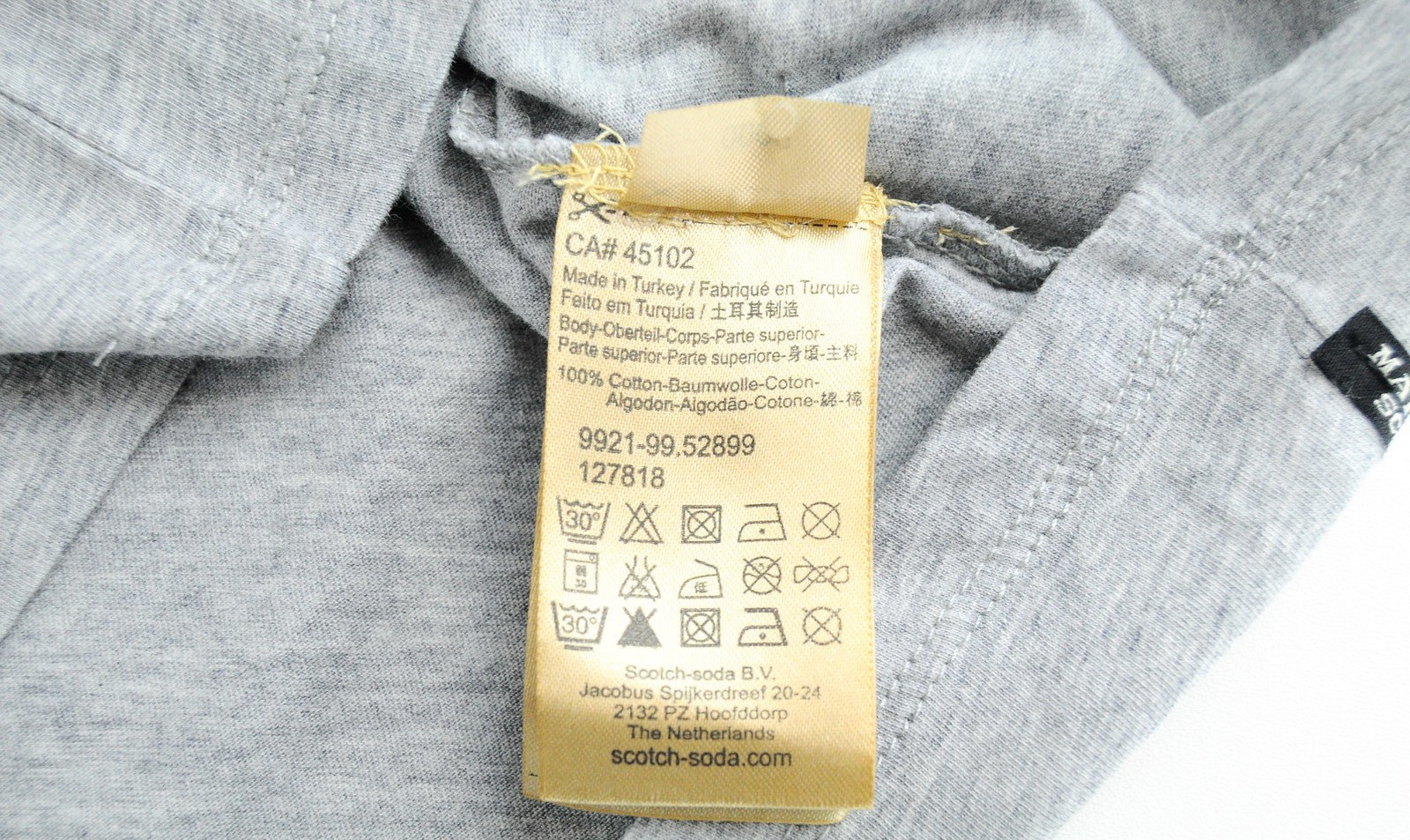 MAISON SCOTCH Tank Top Women's XS Grey Cotton Sleeveless Pullover Basic Shirt