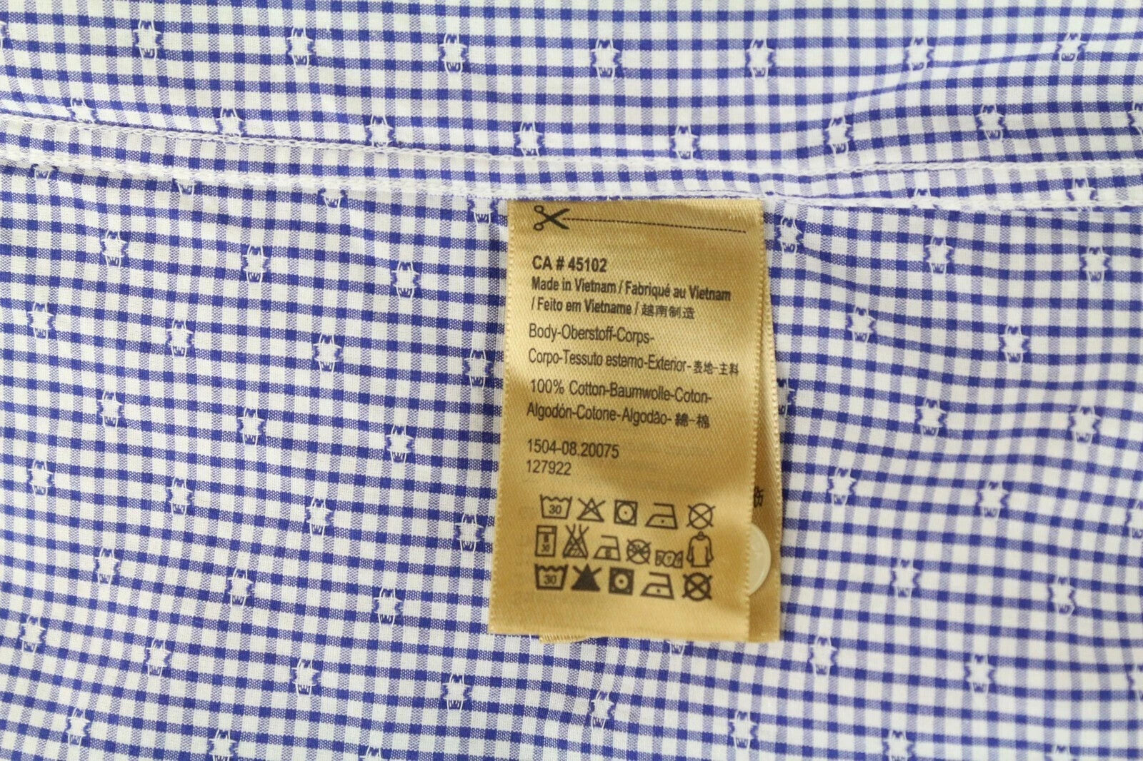 SCOTCH & SODA Ams Couture Men's Shirt S Blue Pure Cotton Slim Long Sleeve