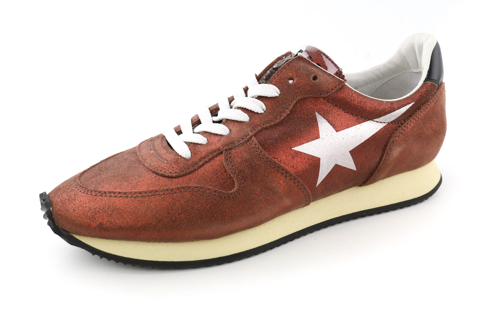 GOLDEN GOOSE Haus Men Trainers EU39 Brown Laced Low-Top Leisure Sneakers