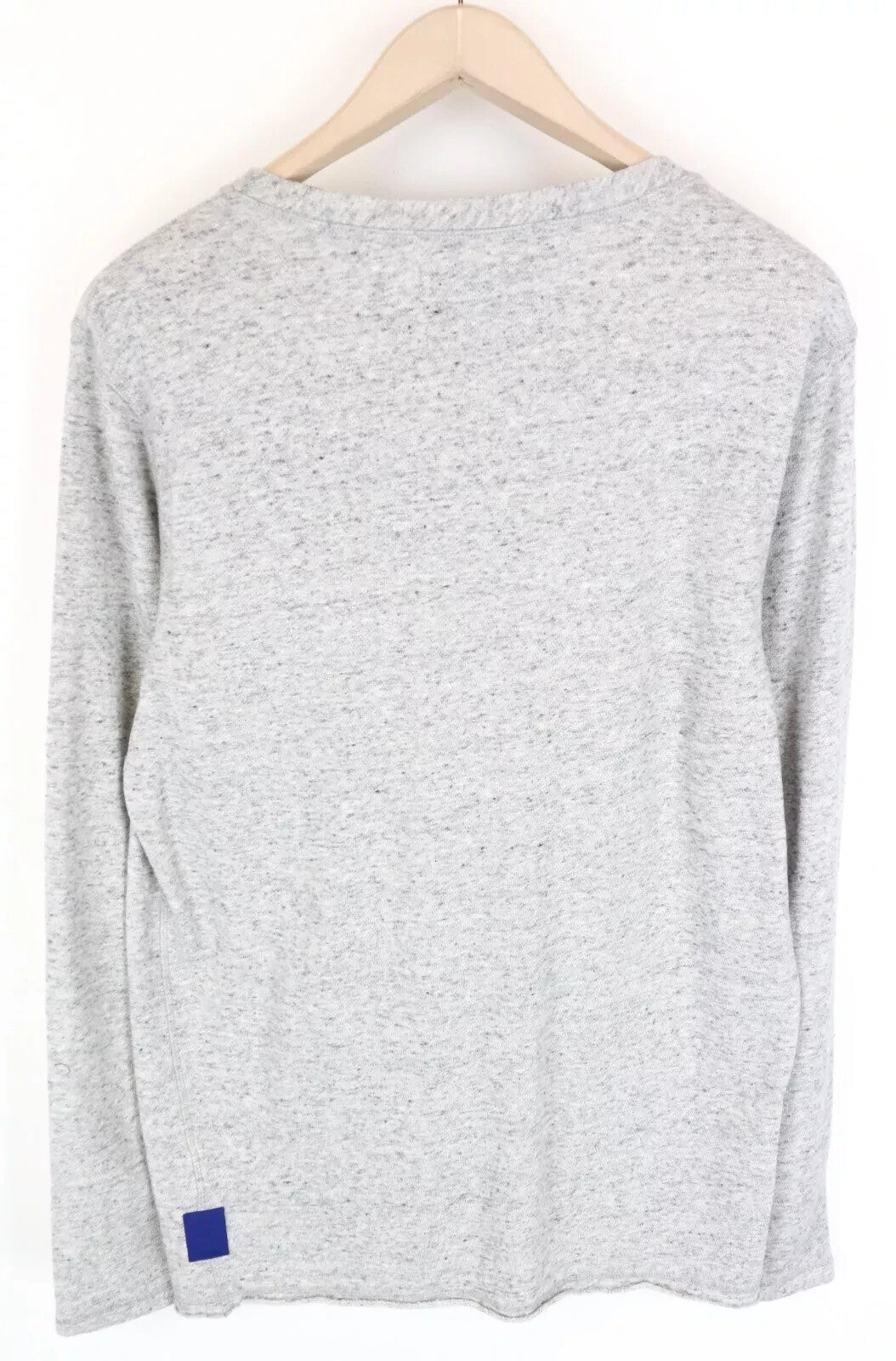 SCOTCH & SODA Ams Blauw Men's Sweatshirt L Grey Cotton Pocketed Long Sleeve