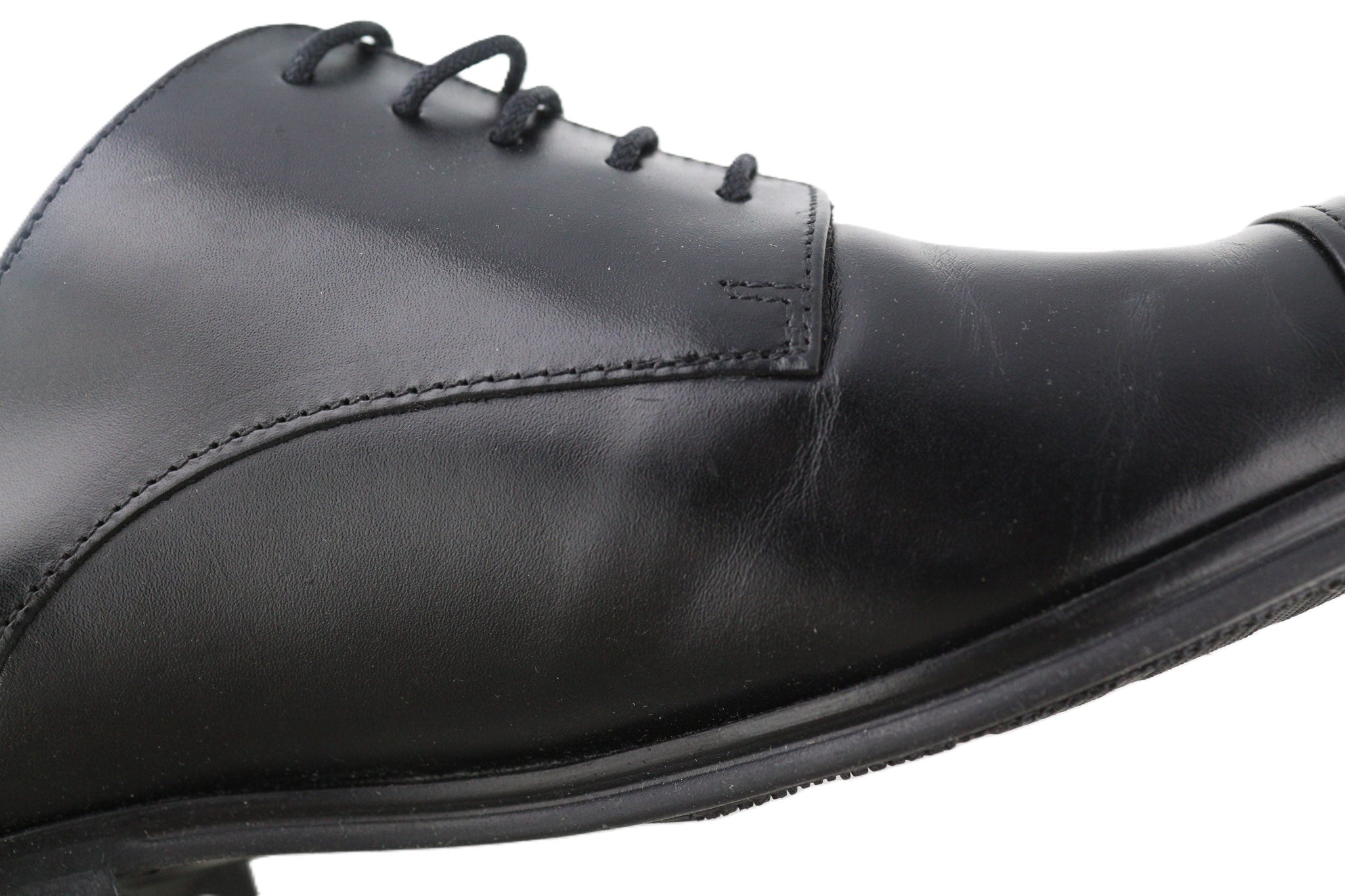 ARTISAN CRAFTED Men Shoes EU42 Black Classic Formal Low-Top Genuine Leather