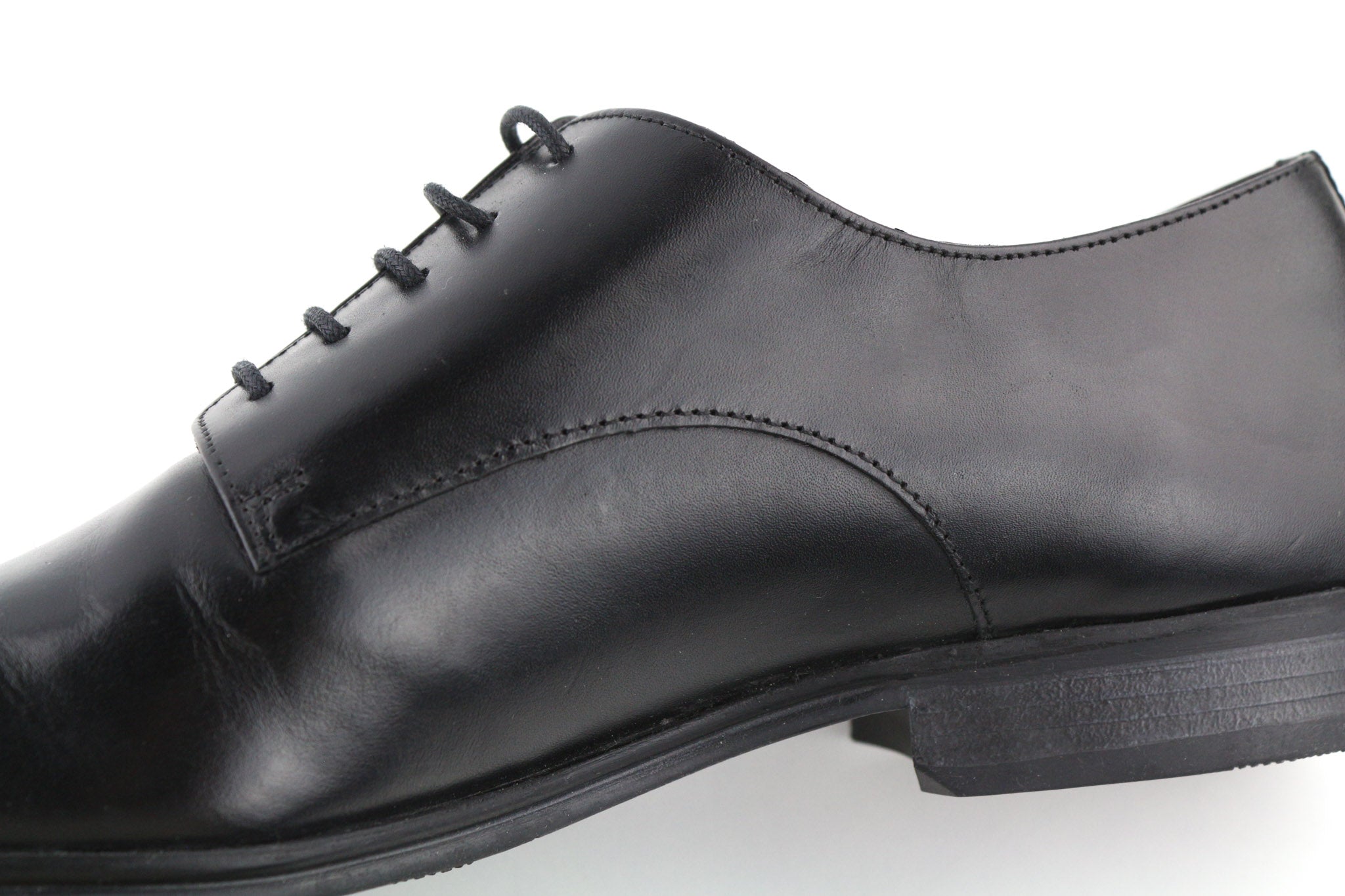 ARTISAN CRAFTED Men Shoes EU42 Black Classic Formal Low-Top Genuine Leather