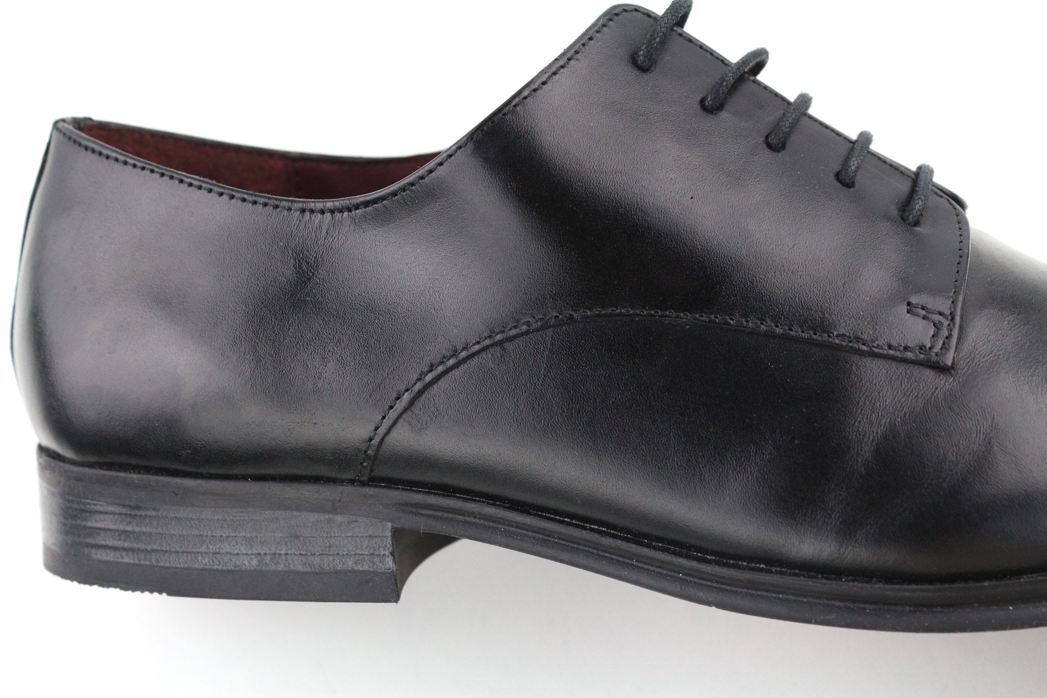 ARTISAN CRAFTED Men Shoes EU42 Black Classic Formal Low-Top Genuine Leather