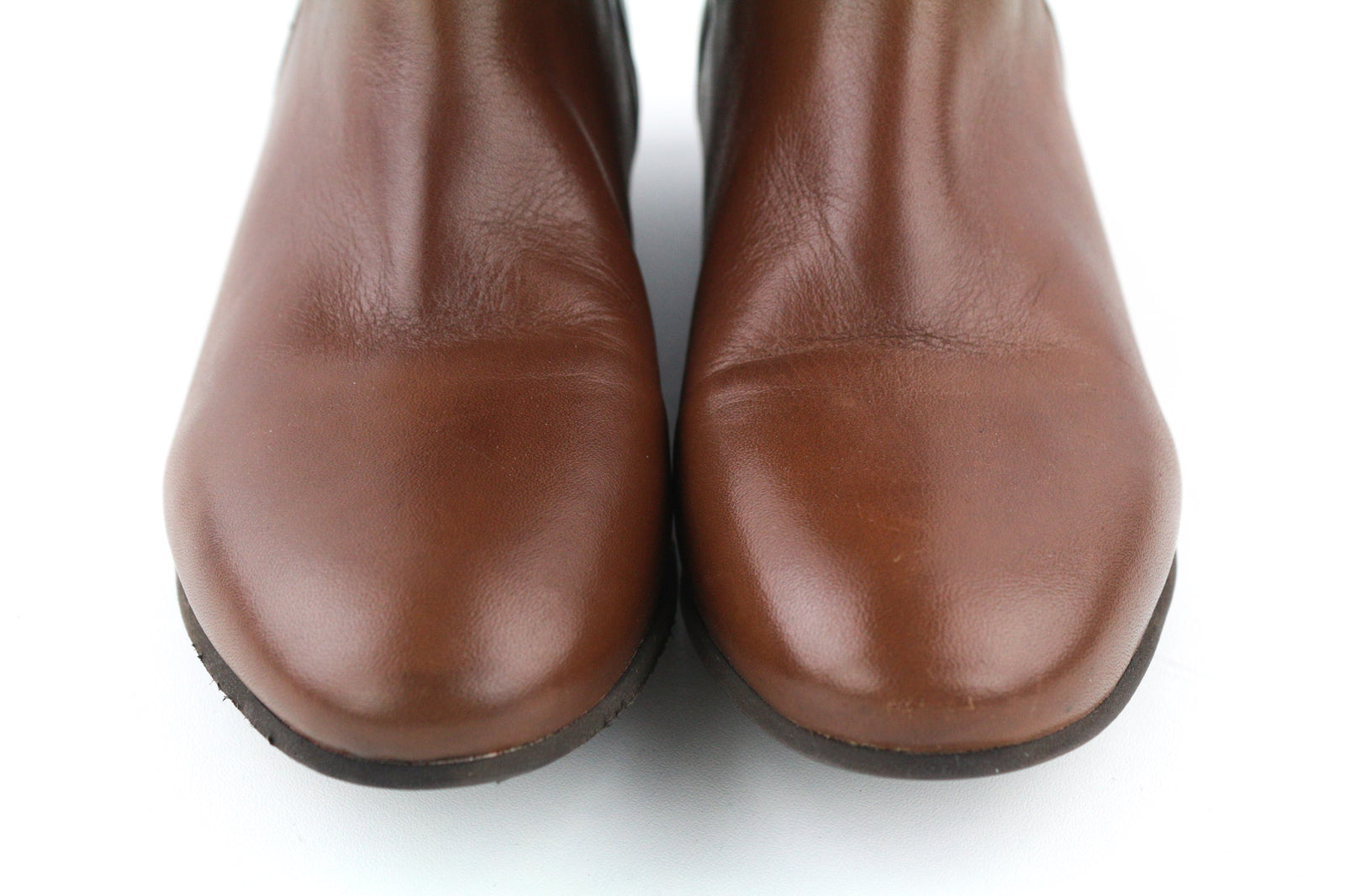 MINELLI Women Shoes EU38 Casual Brown Long Boots Low-Heel Pull On