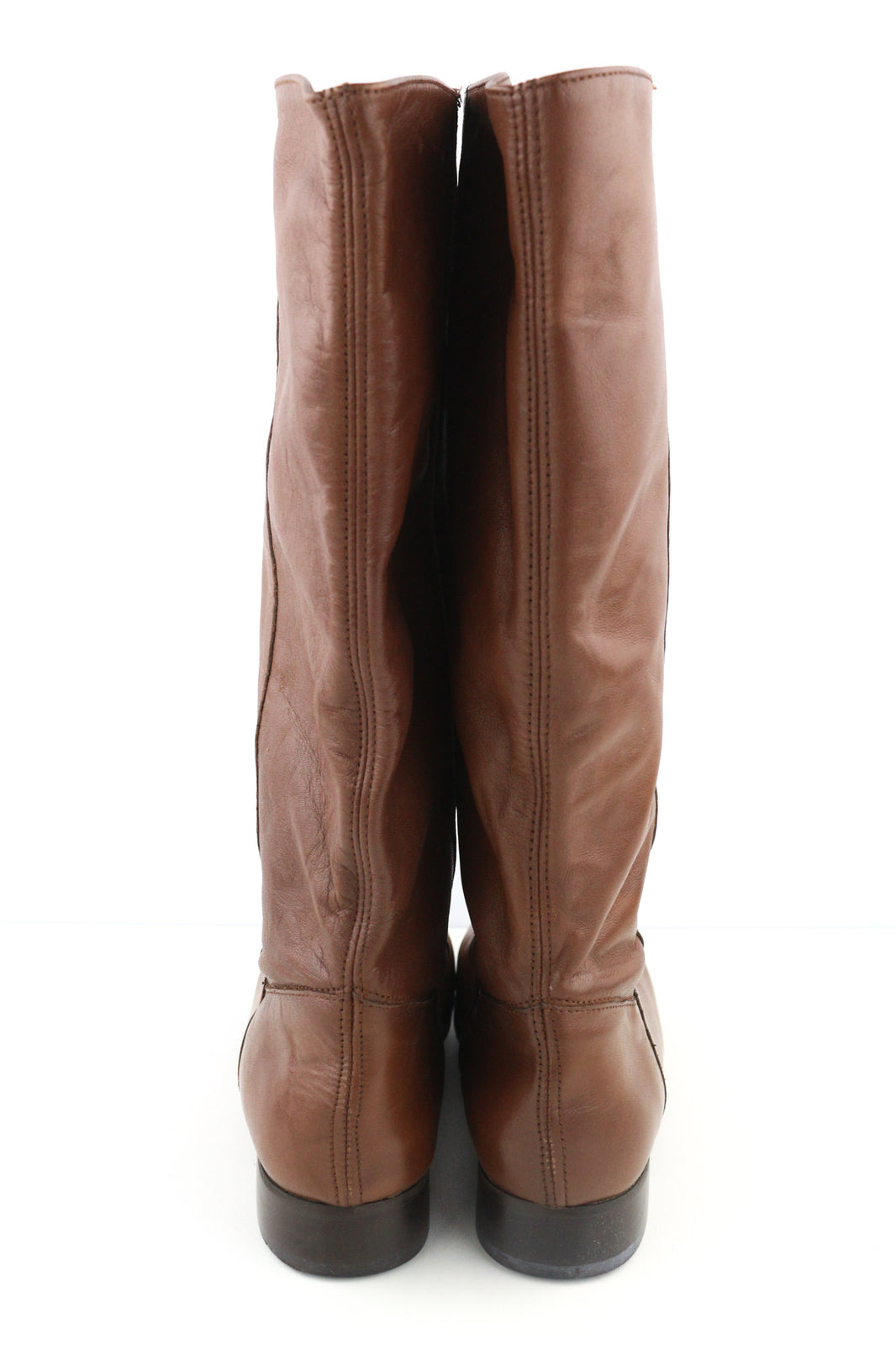 MINELLI Women Shoes EU38 Casual Brown Long Boots Low-Heel Pull On