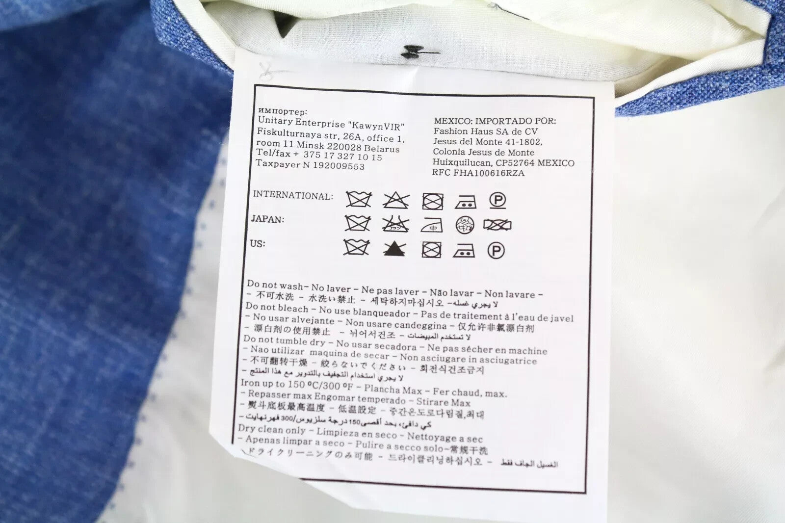 SUITSUPPLY vyriškas Havanos švarkas UK50S mėlynas vilnonis šilkas lininis klasikinis 