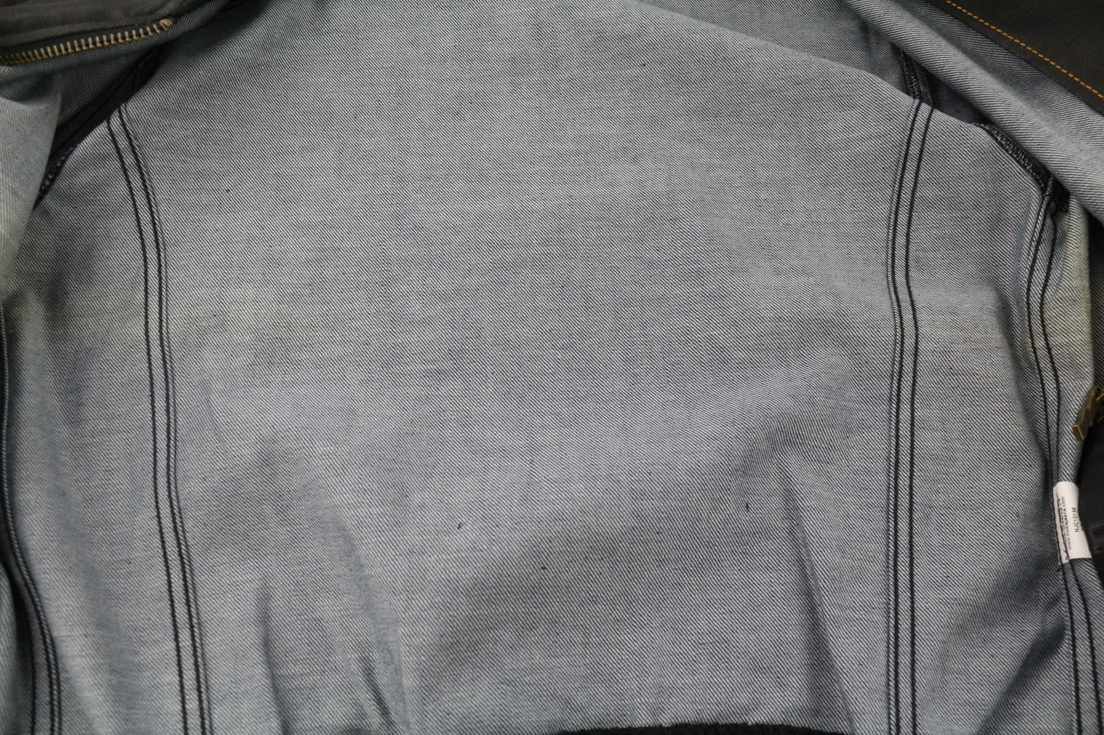 NUDIE JEANS Severin Coated Denim Men Jacket M Black Pure Cotton Unlined Bomber