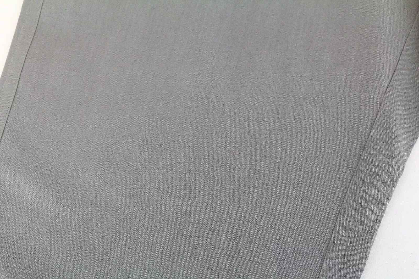 RICHMOND Men's Trousers 54 Flat Front Grey Linen Blend Belted Casual