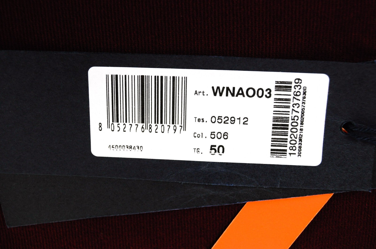 HARMONT & BLAINE Men Trousers 50 Red Slim Fit Cotton Stretch Casual Zipper