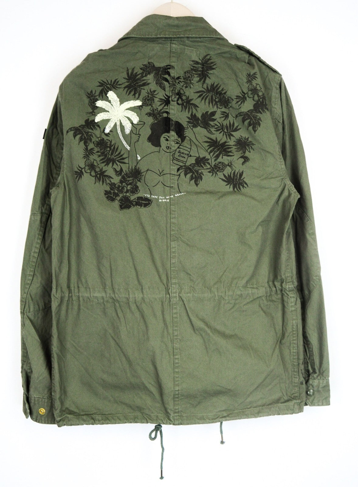 SCOTCH & SODA Men Jacket M Green Cotton Lightweight Long Sleeve Casual