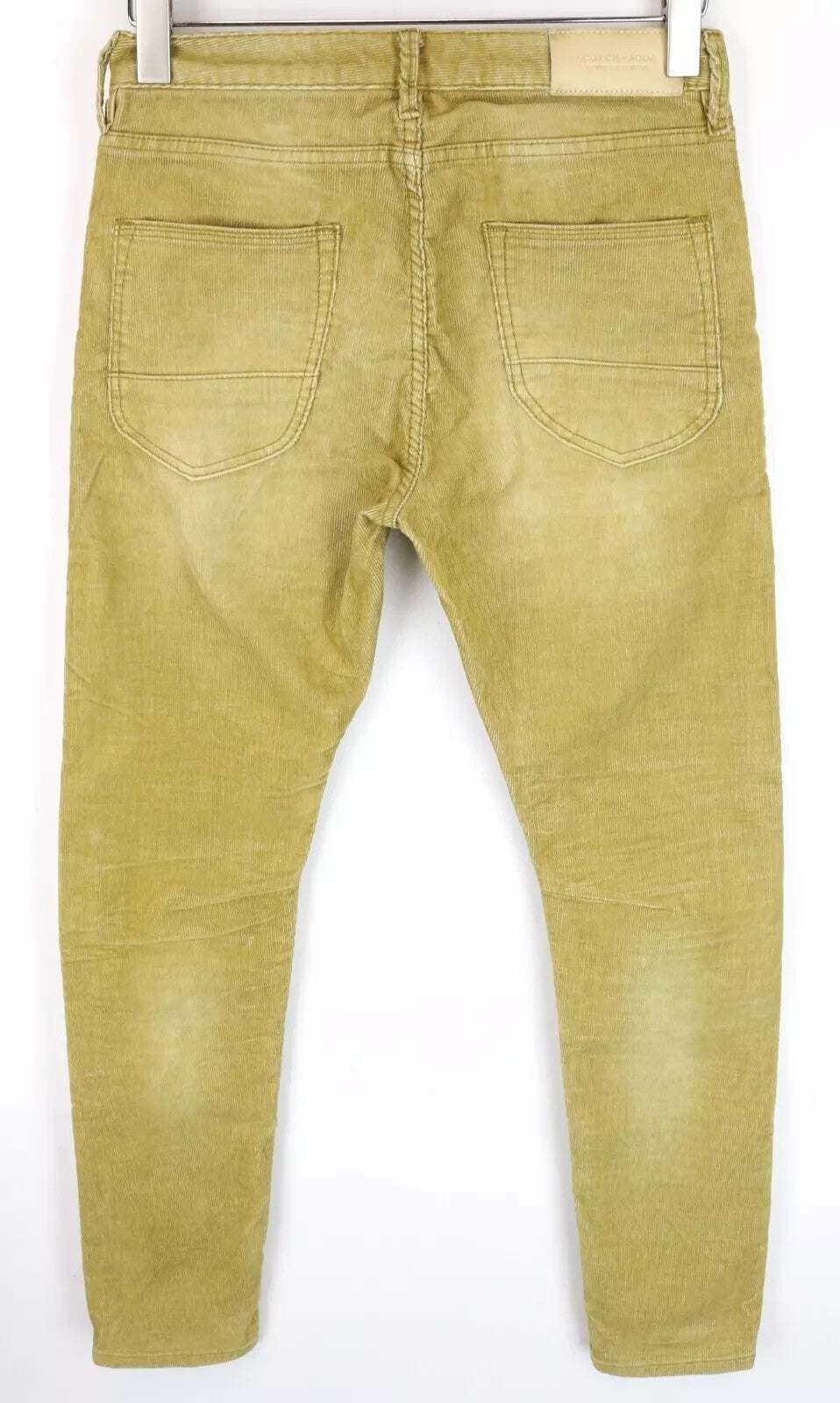 SCOTCH & SODA Dylan Men's Trousers W28/L32 Brown Super Slim Stretch Corduroy