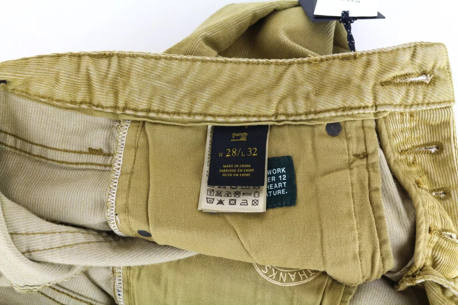 SCOTCH & SODA Dylan Men's Trousers W28/L32 Brown Super Slim Stretch Corduroy