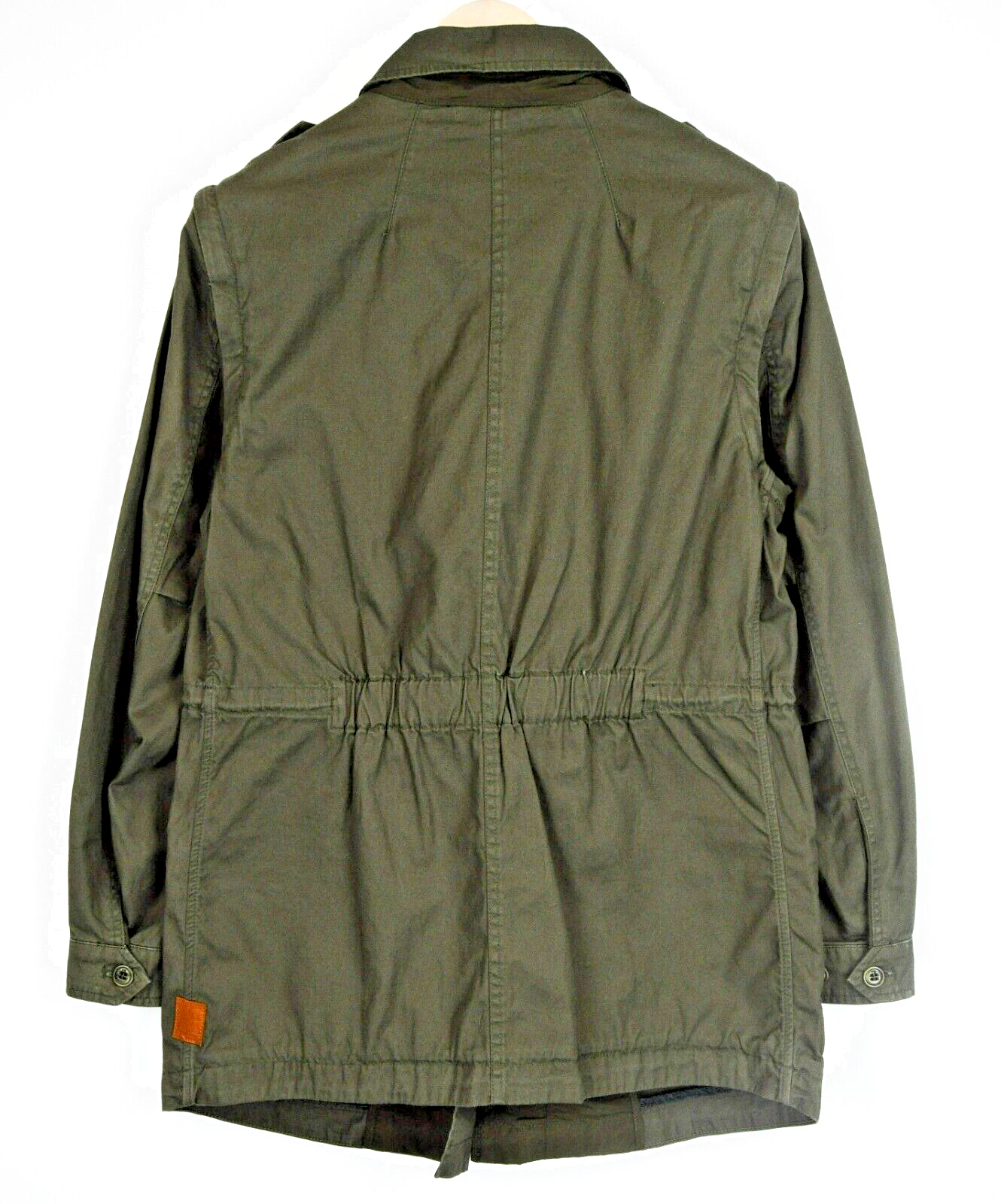 SCOTCH & SODA Men Jacket Vest L Green Lined Cotton Long Sleeve Collar