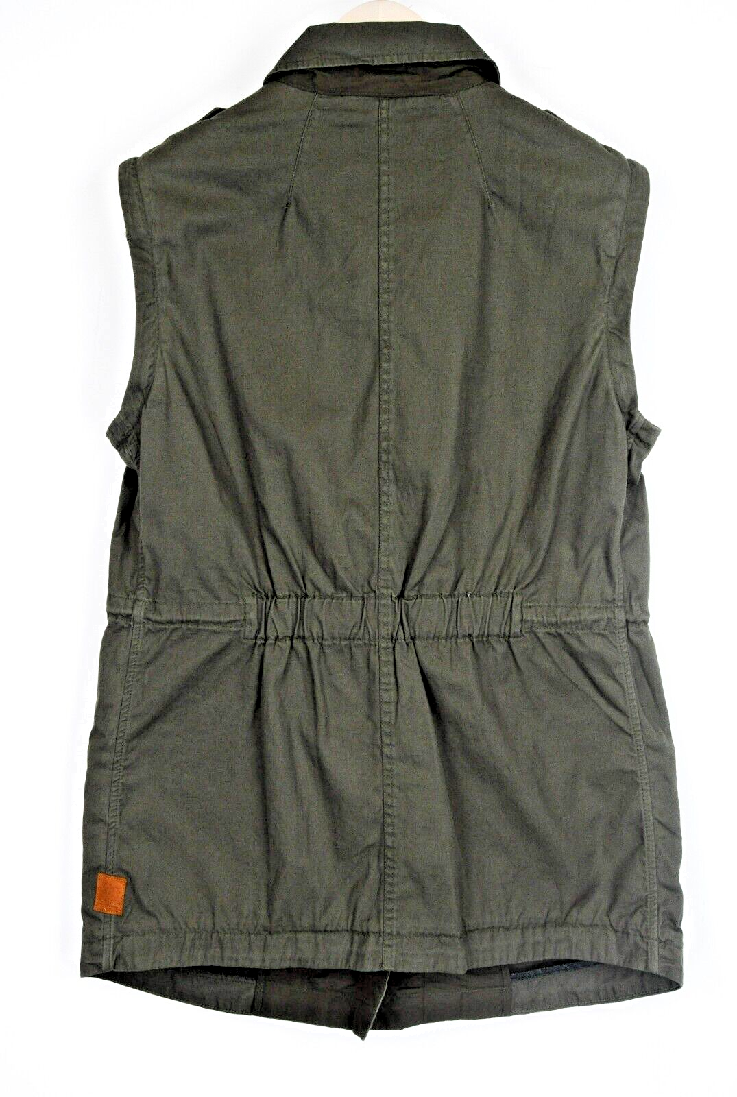 SCOTCH & SODA Men Jacket Vest L Green Lined Cotton Long Sleeve Collar