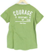 GOOD GENES T-Shirt Men's S Green Cotton Short Sleeve Logo Round Neck Pullover