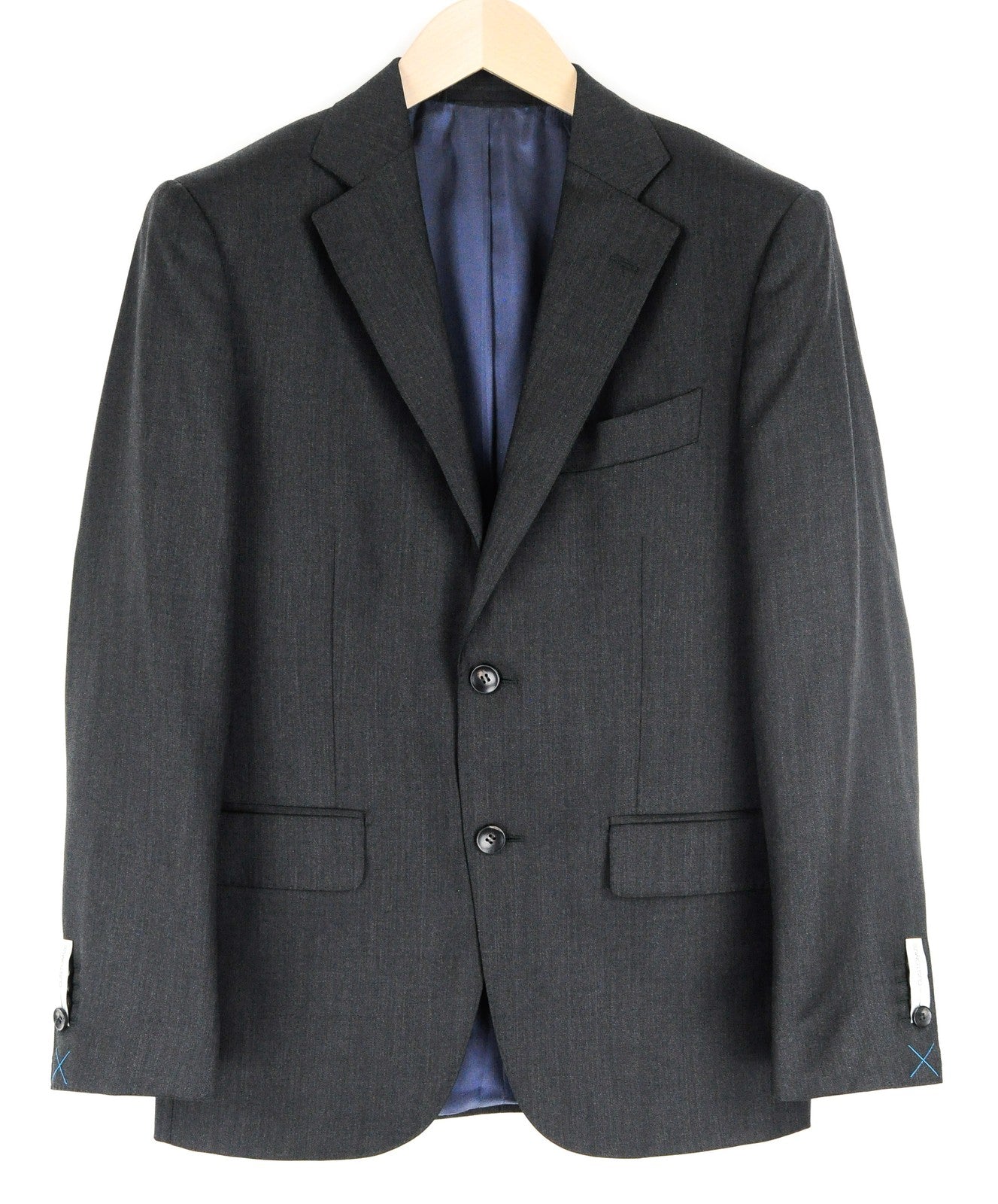 SUITSUPPLY vyriškas pilkas švarkas iš grynos vilnos, UK36S, klasikinio kirpimo, „Napoli Super 110“ 