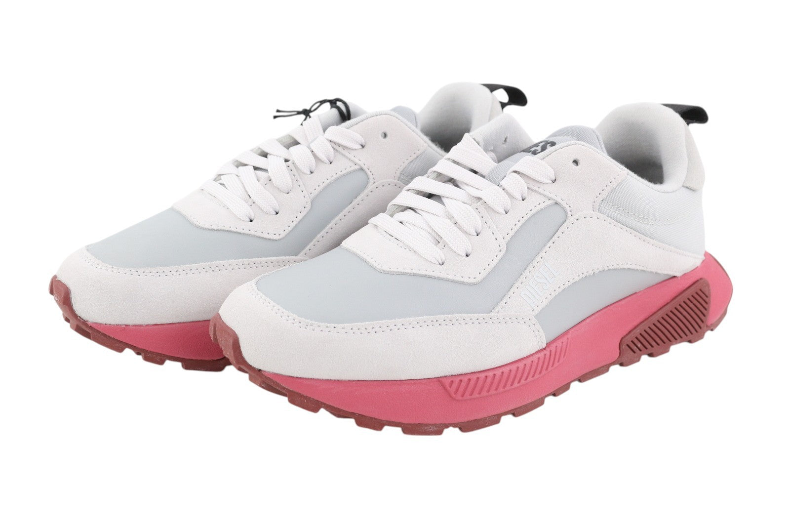 DIESEL S-Tyche Low Cut Women Sneakers EU39 White Leather Almond Toe RRP€150