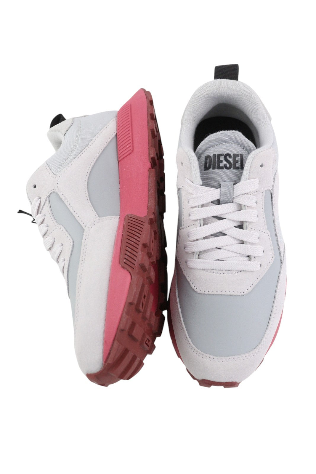 DIESEL S-Tyche Low Cut Women Sneakers EU39 White Leather Almond Toe RRP€150