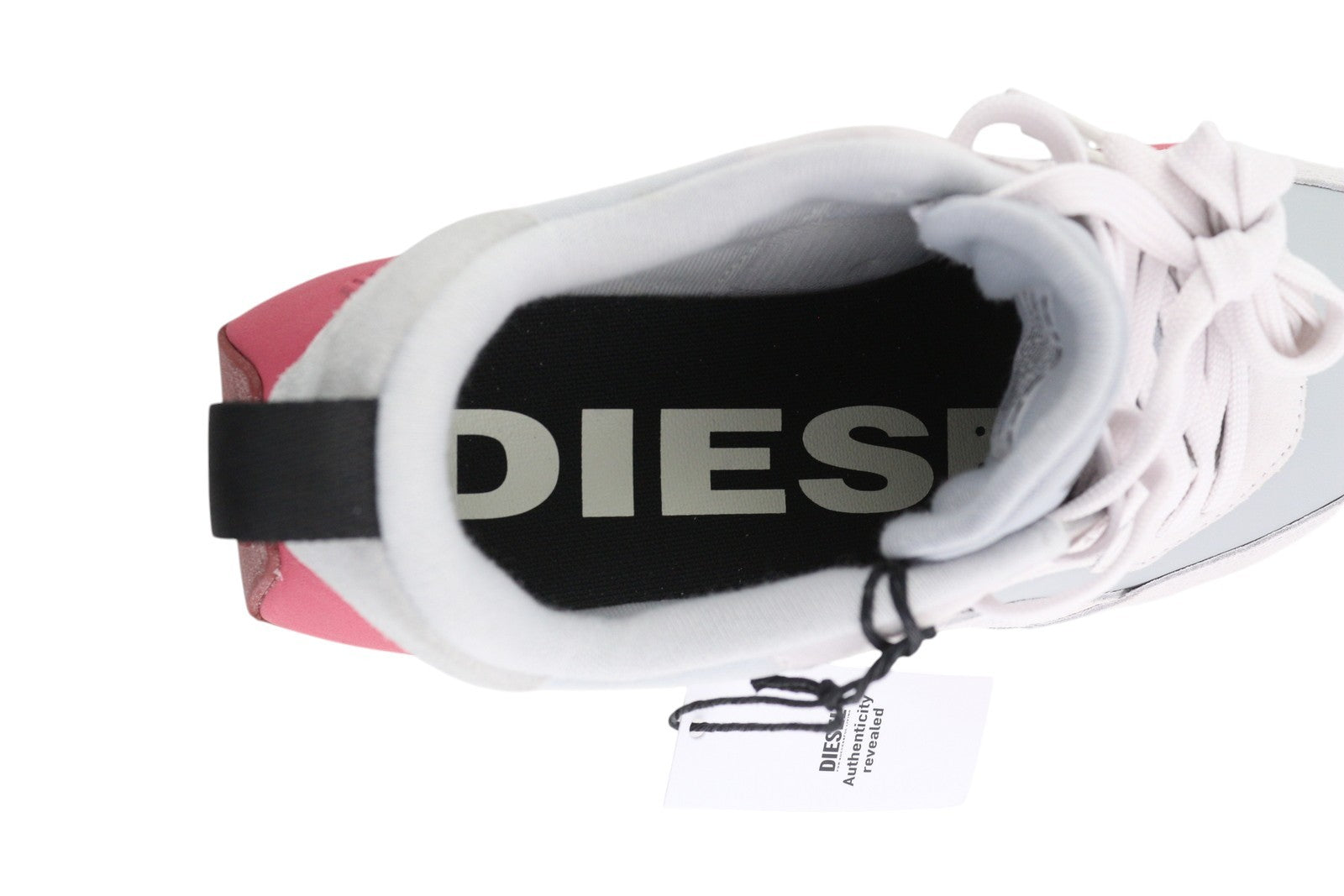 DIESEL S-Tyche Low Cut Women Sneakers EU39 White Leather Almond Toe RRP€150