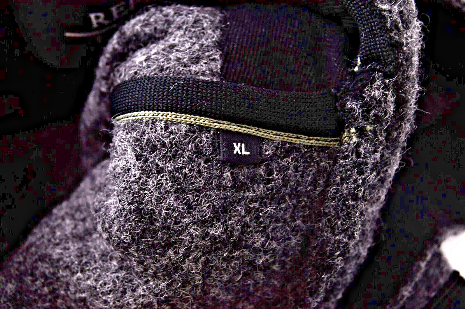 REPLAY Men Coat XL Grey Wool Hooded Single-Breasted Long Sleeve Snap Fasten