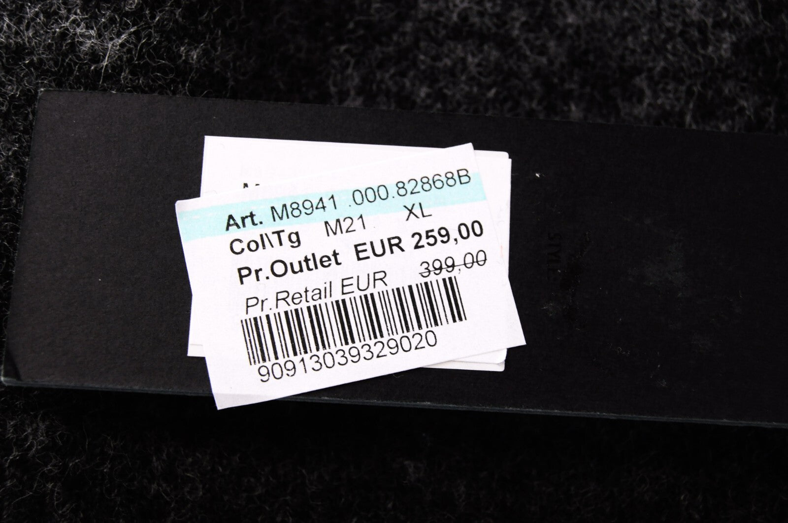 REPLAY Men Coat XL Grey Wool Hooded Single-Breasted Long Sleeve Snap Fasten