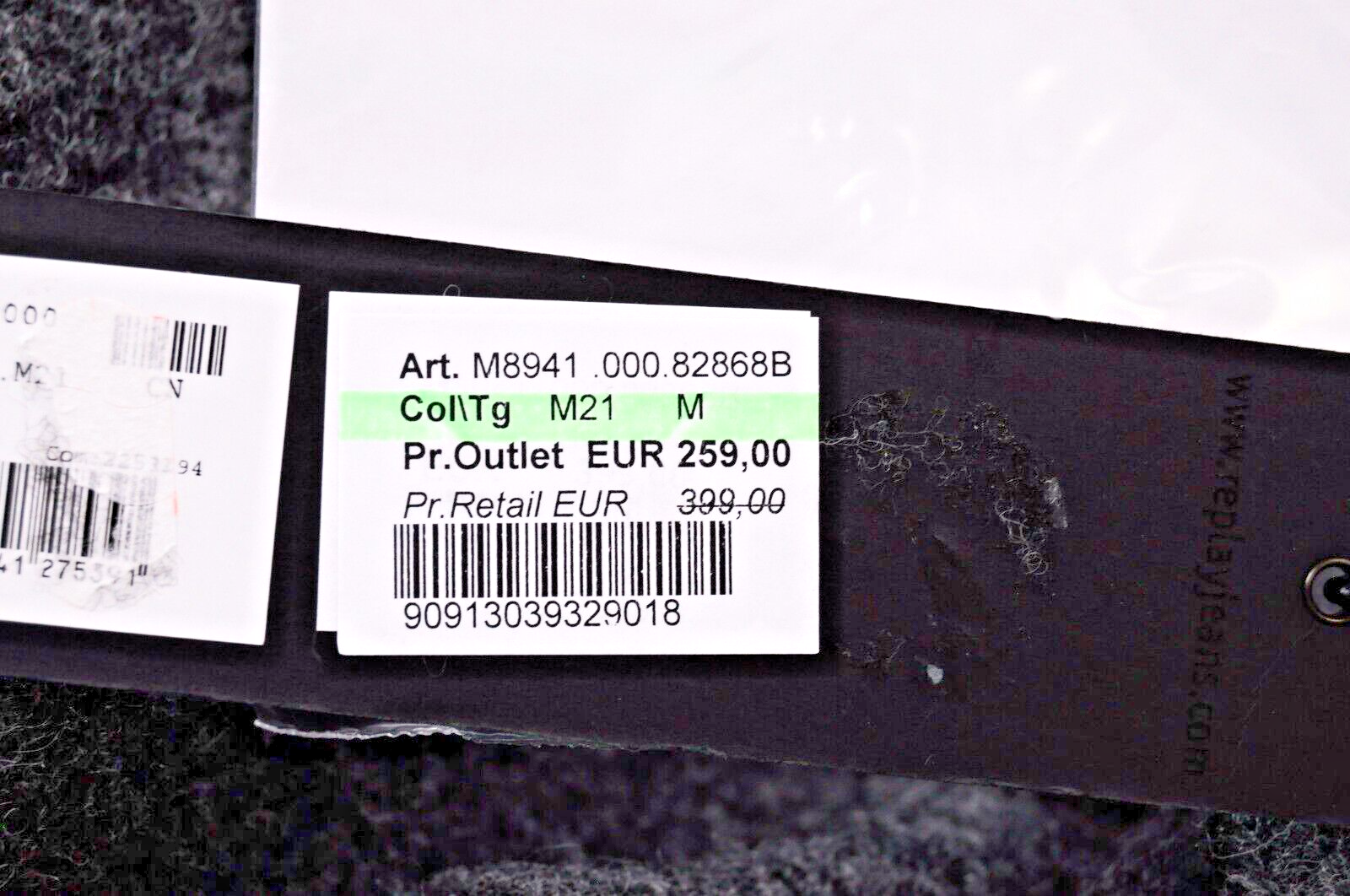 REPLAY Men Coat M Grey Wool Blend Hooded Snap Single-Breasted Long Sleeve