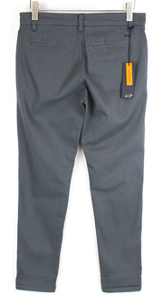 HARMONT & BLAINE Men Trousers 46 Twill Grey Green Tone Casual Zip-Fly Narrow Fit