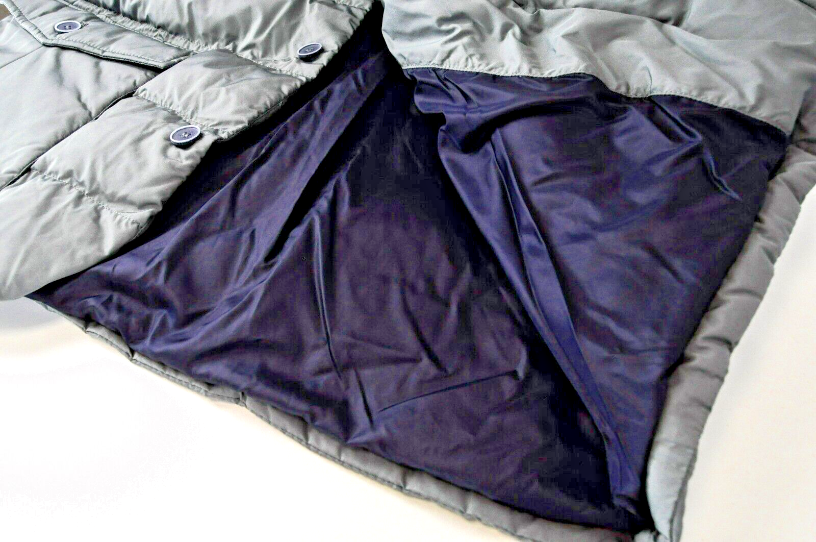 HARMONT & BLAINE Men Jacket L Grey Quilted Single-Breasted Long Sleeve