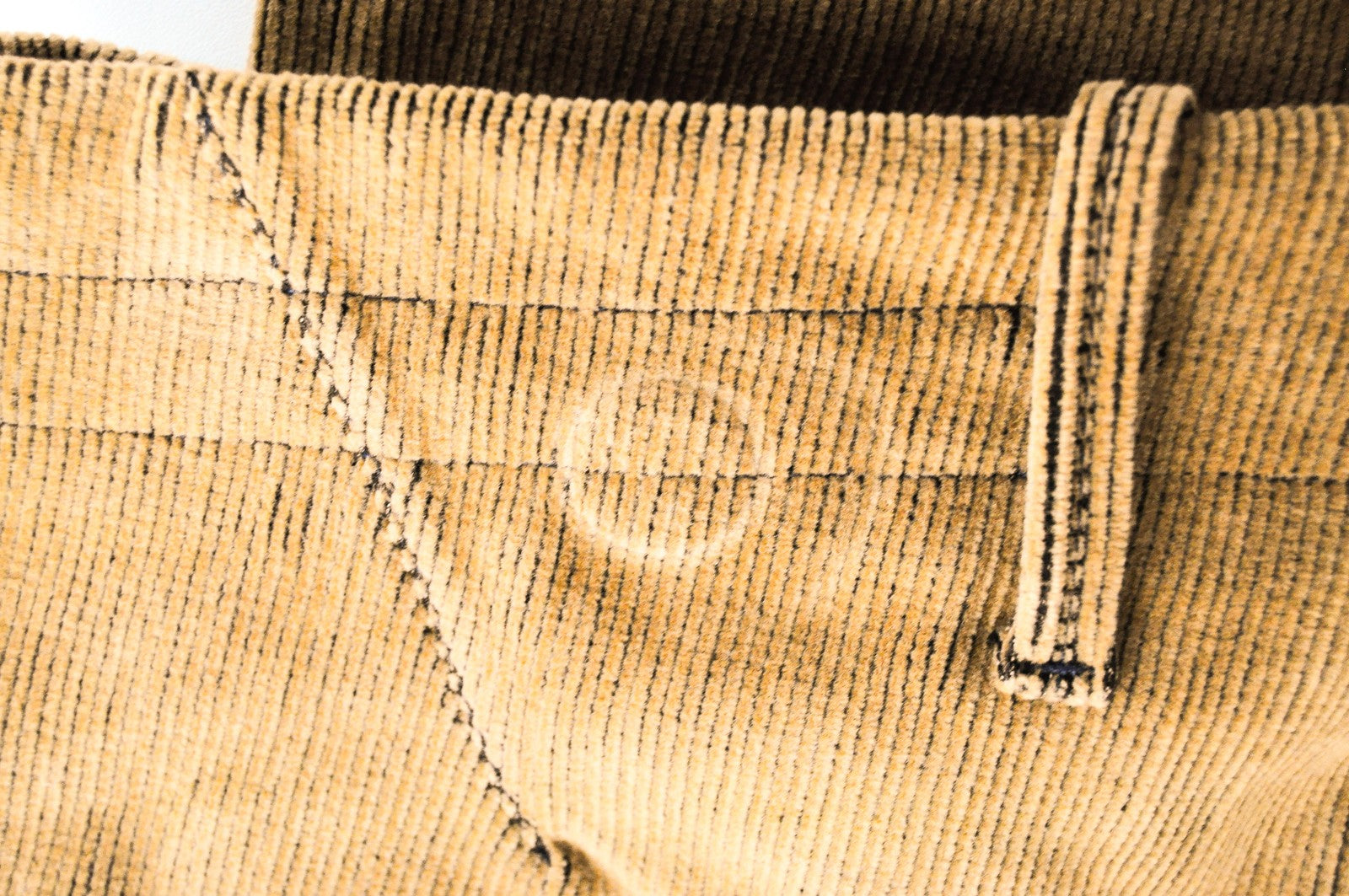 REPLAY Trousers Men's W33 L30 Brown Corduroy Cotton Stretch Fit Slit Pocket