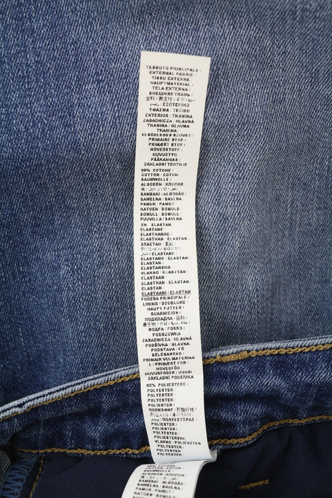 LIU JO Women Jeans W28 Flared Leg Fade Effect Ankle Buttoned Denim Blue Casual