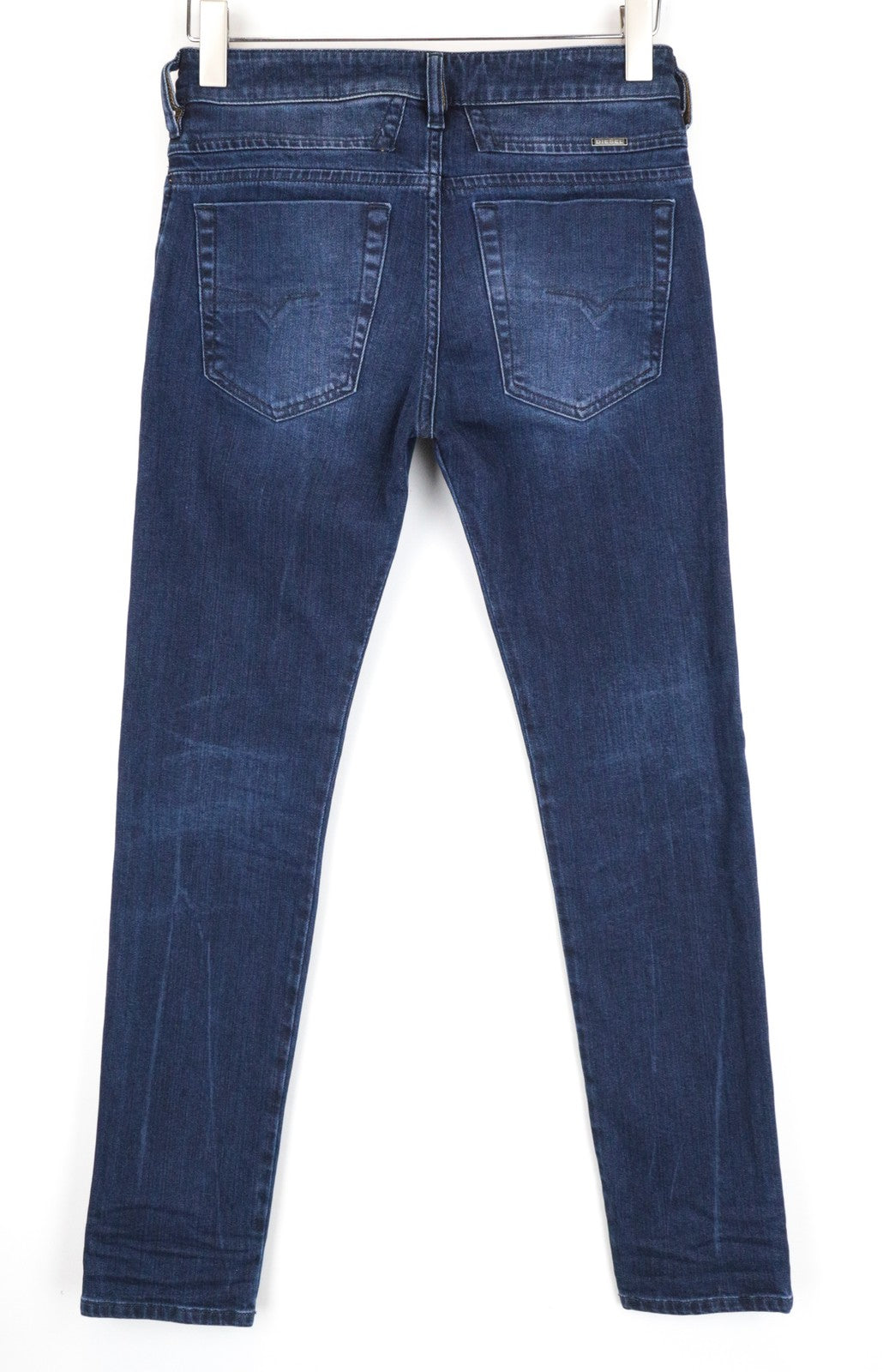 DIESEL D-Bazer 083AT Men's W26/L32 Taper Blue Stretch Cotton Washed Jeans