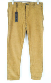 REPLAY Trousers Men's W34 L30 Brown Corduroy Cotton Stretch Regular Fit