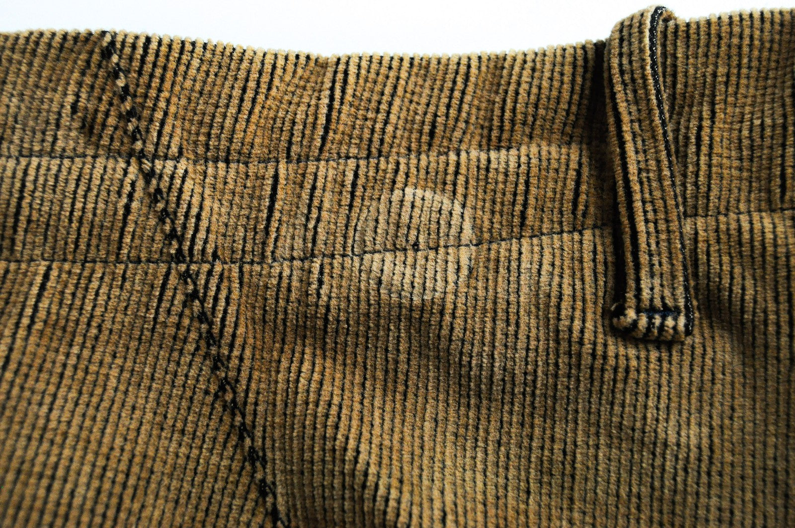 REPLAY Trousers Men's W34 L30 Brown Corduroy Cotton Stretch Regular Fit