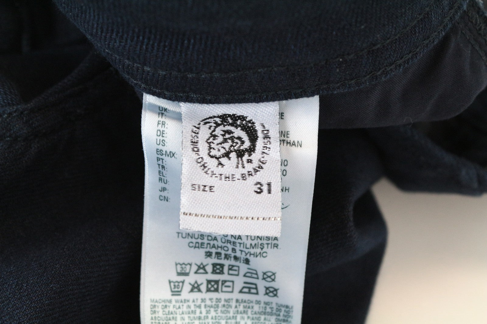 DIESEL Thommer 085AQ W31/L30 Men's Slim Skinny Blue Jeans Stretch Cotton Basic